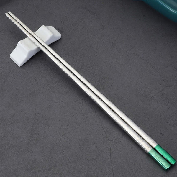 Food Grade 316 Stainless Steel Chopsticks Hotel Household Non-Slip Anti-Scald Chopsticks