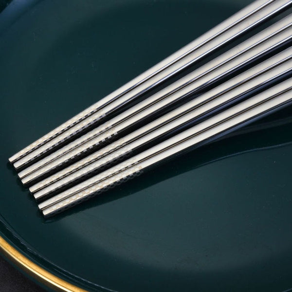 Food Grade 316 Stainless Steel Chopsticks Hotel Household Non-Slip Anti-Scald Chopsticks
