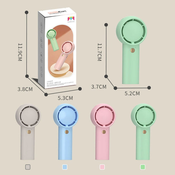 Mini Turbo Handheld Electrical Fan Portable USB Rechargeable Small Fan