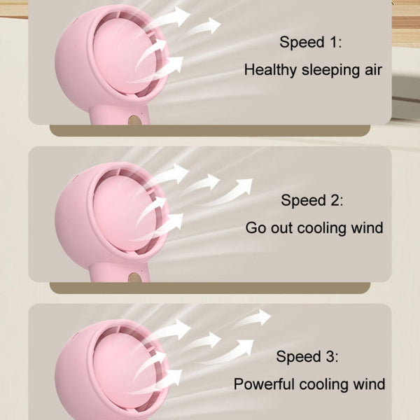 Mini Turbo Handheld Electrical Fan Portable USB Rechargeable Small Fan