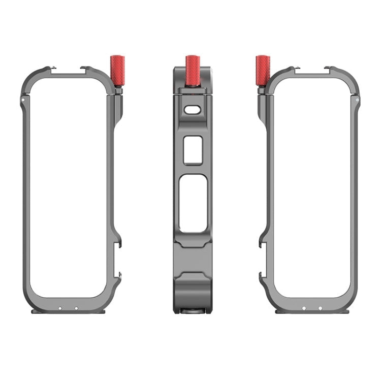 For Insta360 X4 Metal Frame Action Camera Rabbit Cage Expansion Bracket, Metal Frame