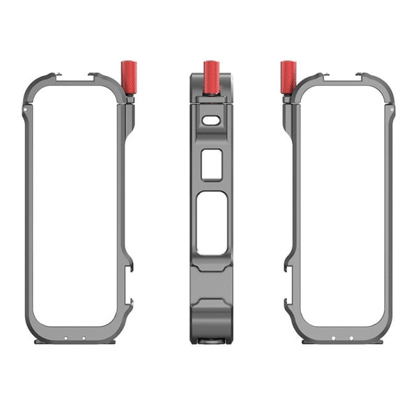 For Insta360 X4 Metal Frame Action Camera Rabbit Cage Expansion Bracket, Metal Frame