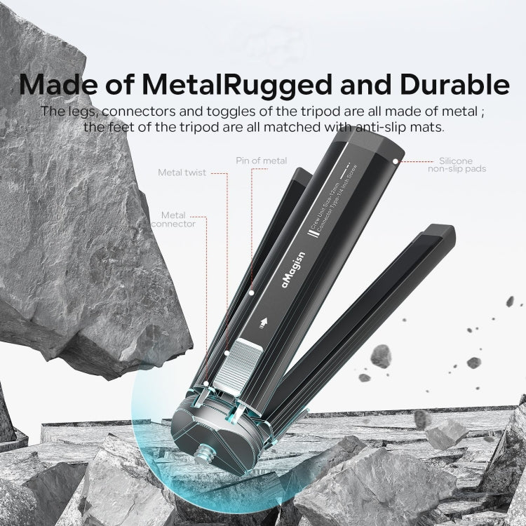 aMagisn AM11 Metal Desktop Tripod Mini Sports Camera SLR Accessories