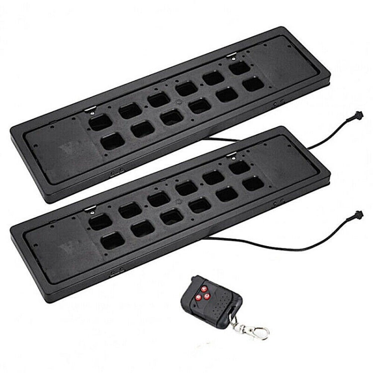 EU Standard Front Rear Car License Plate Flip Blind Protective Cover