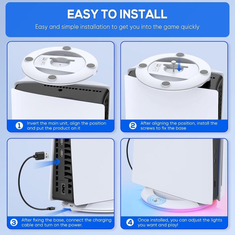 For Sony PS5 Slim IPEGA Universal Game Console Vertical Cooling Base Holder