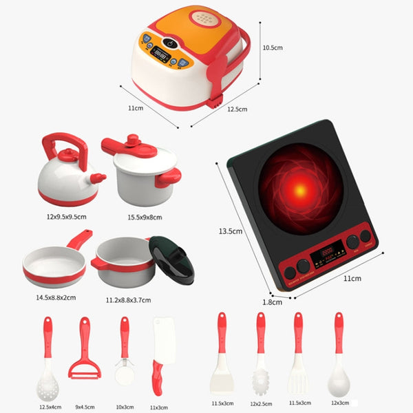 Children Simulation Kitchen Cooking Toys Pretend Play Educational Toys Set, 29pcs / Set, 60pcs / Set, 73pcs / Set, 90pcs / Set