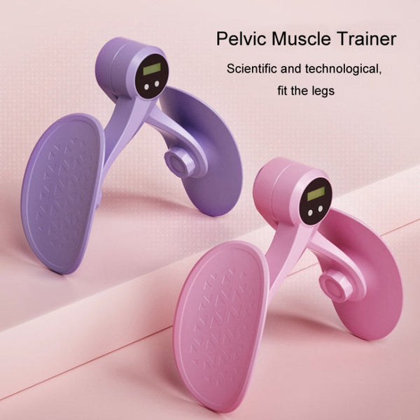Yoga Clip Legs Pelvic Muscle Trainer Kegel Exercise Postpartum Repair Slim Legs Equipment, Pink, Counting Model Pink, Purple, Counting Model Purple