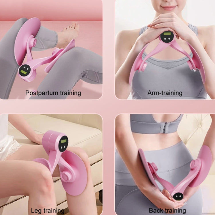 Yoga Clip Legs Pelvic Muscle Trainer Kegel Exercise Postpartum Repair Slim Legs Equipment, Pink, Counting Model Pink, Purple, Counting Model Purple