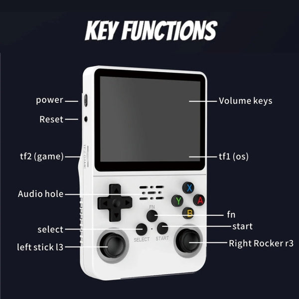 R36S Retro Handheld Game Console Linux System 3.5-Inch Screen Double TF Card Version