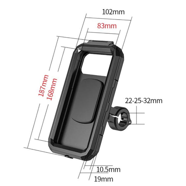 kewig Motorcycle Waterproof Box Outdoor Cycling Mobile Phone Holder