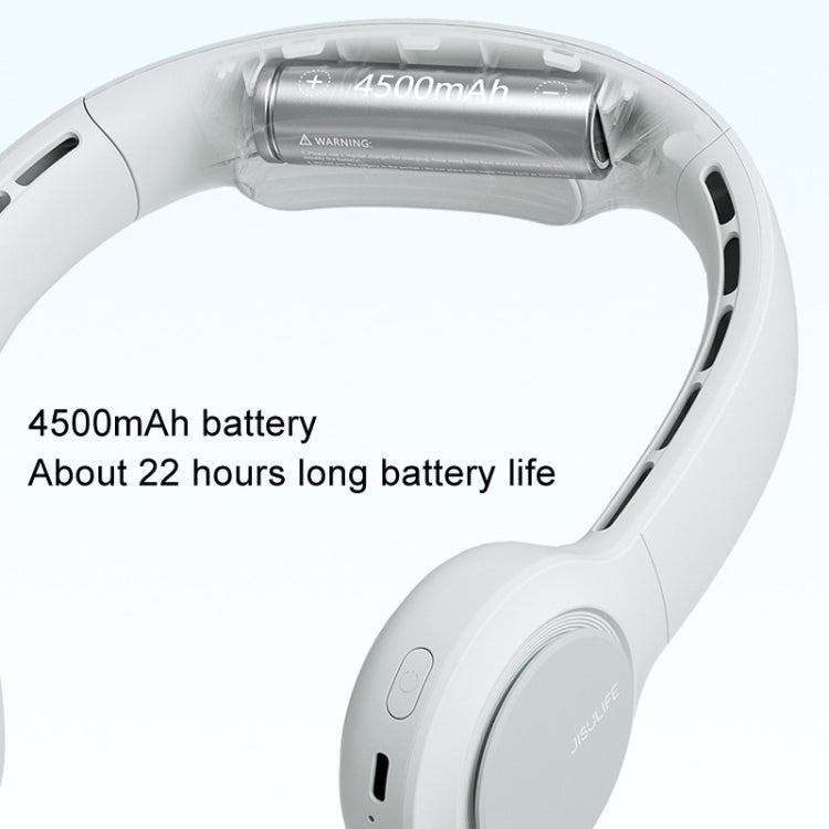 JisuLife FA31 USB Rechargeable Hanging Neck Mini Fan Bladeless Cooling Outdoor High Wind Power Electric Fan