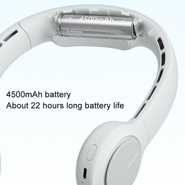 JisuLife FA31 USB Rechargeable Hanging Neck Mini Fan Bladeless Cooling Outdoor High Wind Power Electric Fan