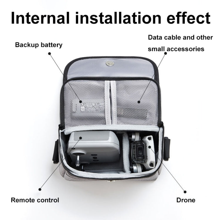 For DJI Mini 4 Pro Baona BN-H016 Portable Waterproof Crossbody Drones Storage Bag