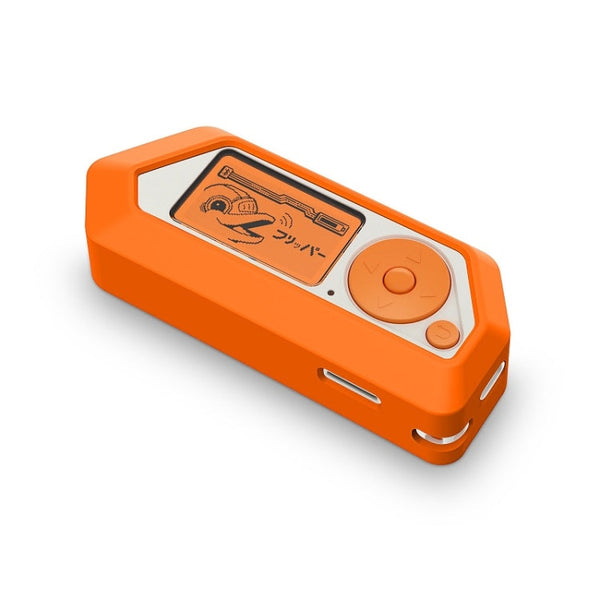 For Flipper Zero Electronic Pet Silicone Full-Cover Protective Case, Orange