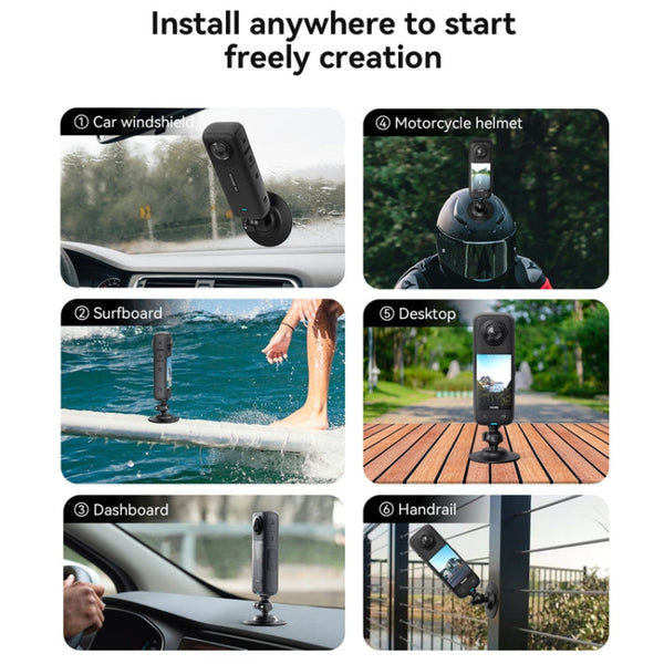 AMagisn Flexible Adhesive Mount for DJI / GoPro HERO / Insta360 Action Camera