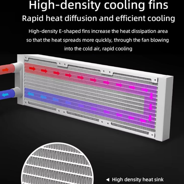 COOLMOON AS360 Magic Diamond Edition Computer Cooler ARGB Water Cooling Light Integrated CPU Radiator
