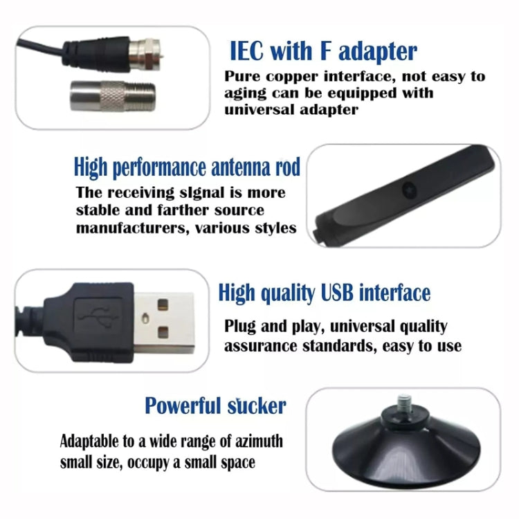 4K 1080P Indoor Digital TV Antenna For Local Channels 50 Miles Range With Amplifier Signal Booster