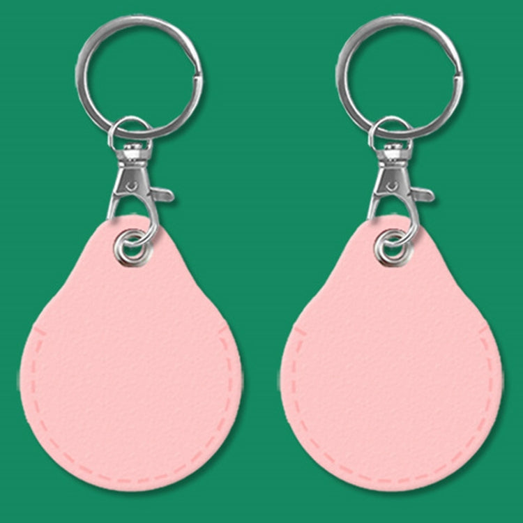 2pcs Cute Sensor Access Door Card Cover Keychain Elevator Water Drops Round Key Holder, Black, Pink, Wine Red, Pinch Winnie the Pooh, Pinch Strawberry Bear, Purple Rabbit, Cookie Doraemon, Fortune Cat, Circus, Starry Bear, Starry Bunny, Rich Woman Red ...