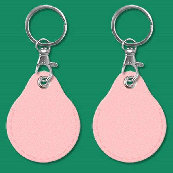 2pcs Cute Sensor Access Door Card Cover Keychain Elevator Water Drops Round Key Holder, Black, Pink, Wine Red, Pinch Winnie the Pooh, Pinch Strawberry Bear, Purple Rabbit, Cookie Doraemon, Fortune Cat, Circus, Starry Bear, Starry Bunny, Rich Woman Red ...