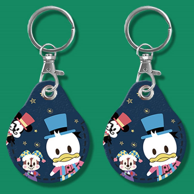 2pcs Cute Sensor Access Door Card Cover Keychain Elevator Water Drops Round Key Holder, Black, Pink, Wine Red, Pinch Winnie the Pooh, Pinch Strawberry Bear, Purple Rabbit, Cookie Doraemon, Fortune Cat, Circus, Starry Bear, Starry Bunny, Rich Woman Red ...