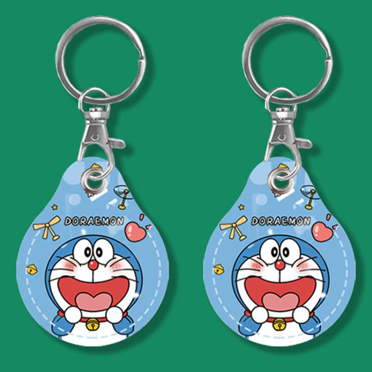 2pcs Cute Sensor Access Door Card Cover Keychain Elevator Water Drops Round Key Holder, Black, Pink, Wine Red, Pinch Winnie the Pooh, Pinch Strawberry Bear, Purple Rabbit, Cookie Doraemon, Fortune Cat, Circus, Starry Bear, Starry Bunny, Rich Woman Red ...