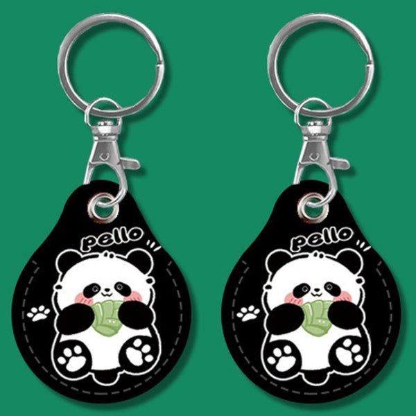 2pcs Cute Sensor Access Door Card Cover Keychain Elevator Water Drops Round Key Holder, Black, Pink, Wine Red, Pinch Winnie the Pooh, Pinch Strawberry Bear, Purple Rabbit, Cookie Doraemon, Fortune Cat, Circus, Starry Bear, Starry Bunny, Rich Woman Red ...