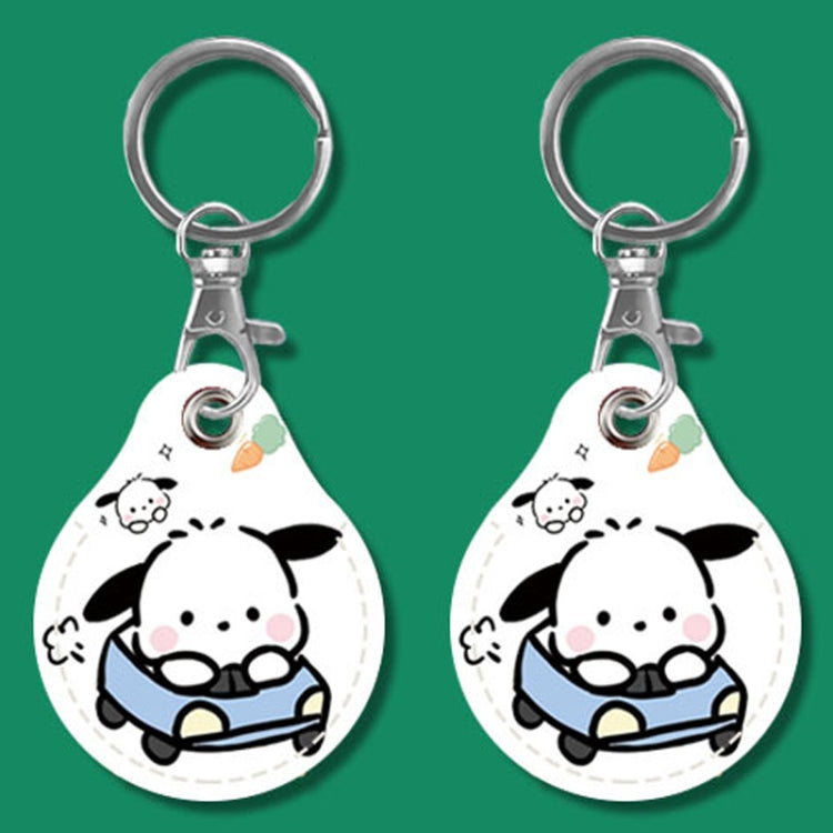 2pcs Cute Sensor Access Door Card Cover Keychain Elevator Water Drops Round Key Holder, Black, Pink, Wine Red, Pinch Winnie the Pooh, Pinch Strawberry Bear, Purple Rabbit, Cookie Doraemon, Fortune Cat, Circus, Starry Bear, Starry Bunny, Rich Woman Red ...