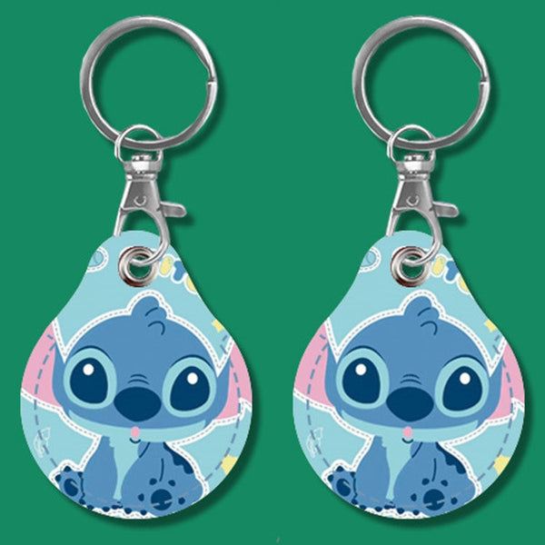 2pcs Cute Sensor Access Door Card Cover Keychain Elevator Water Drops Round Key Holder, Fortune Tiger, Pepsi Doraemon, Three Capybaras, Crocodile Bara, Lina Belle, Congratulations, Bow Tie Bear, English Winnie the Pooh, English Lotso, Melody           ...
