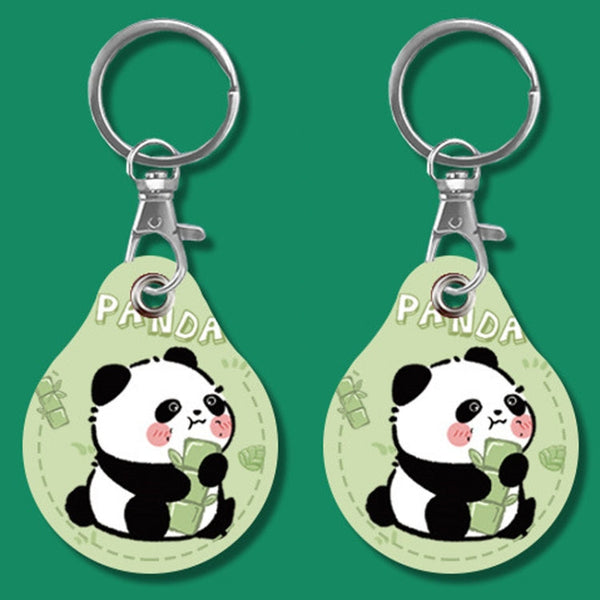 2pcs Cute Sensor Access Door Card Cover Keychain Elevator Water Drops Round Key Holder, Fortune Tiger, Pepsi Doraemon, Three Capybaras, Crocodile Bara, Lina Belle, Congratulations, Bow Tie Bear, English Winnie the Pooh, English Lotso, Melody           ...