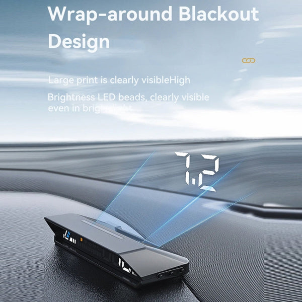 Head-up Display OBD Multi-function Vehicle Instrument Oil Temperature Gearbox Monitoring Screen