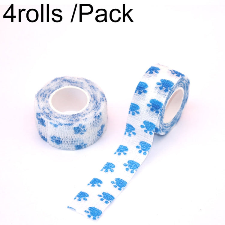 4rolls /Pack 2.5cm X 4.5m Cartoon Non-Woven Sports Protection Bandage