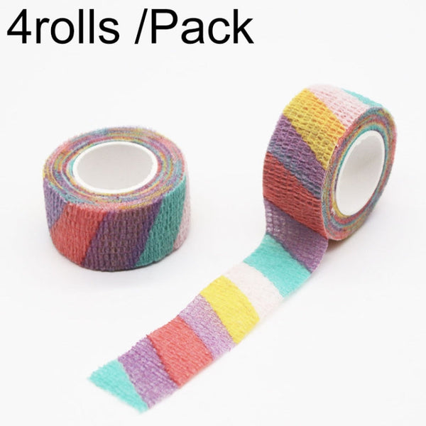 4rolls /Pack 2.5cm X 4.5m Cartoon Non-Woven Sports Protection Bandage