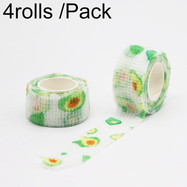 4rolls /Pack 2.5cm X 4.5m Cartoon Non-Woven Sports Protection Bandage