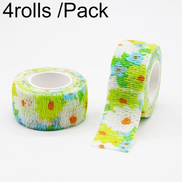 4rolls /Pack 2.5cm X 4.5m Cartoon Non-Woven Sports Protection Bandage