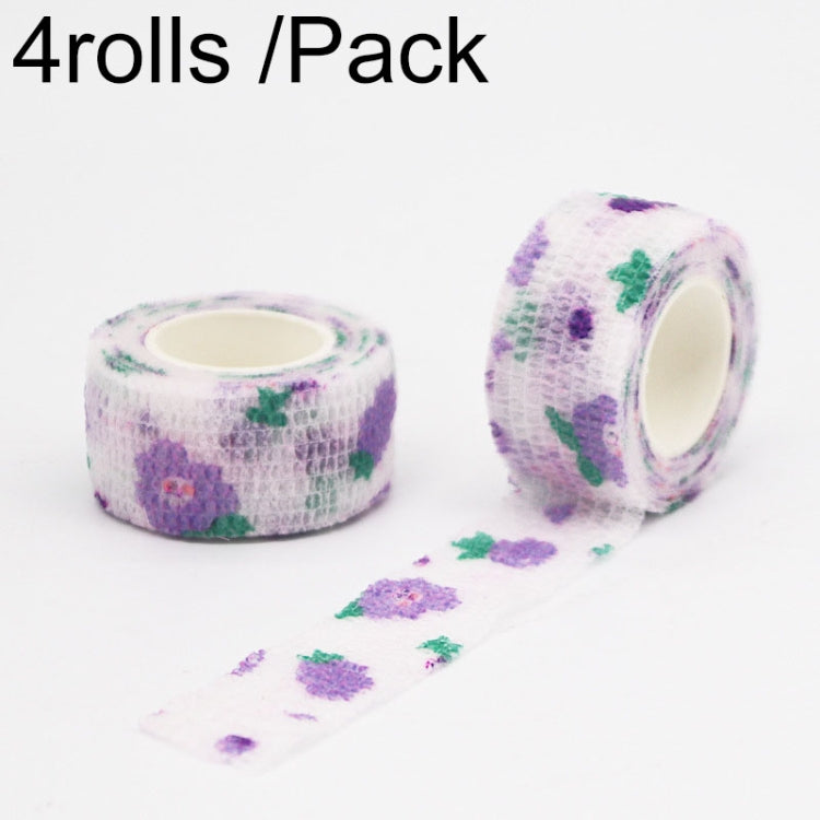 4rolls /Pack 2.5cm X 4.5m Cartoon Non-Woven Sports Protection Bandage