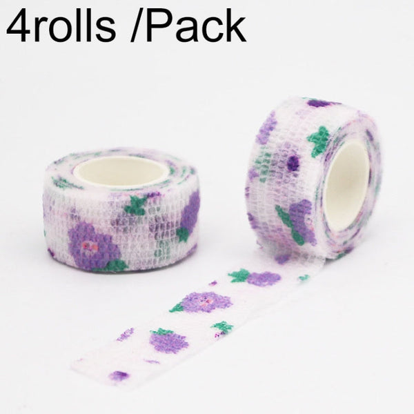 4rolls /Pack 2.5cm X 4.5m Cartoon Non-Woven Sports Protection Bandage