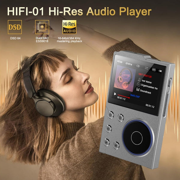 2.4 Inch HIFI Bluetooth Music Player DSD256 Mastering Sound Quality Walkman