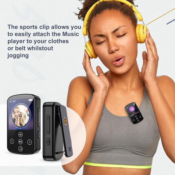 MP3 Bluetooth Music Player HIFI Sports Clip Touch Screen MP4