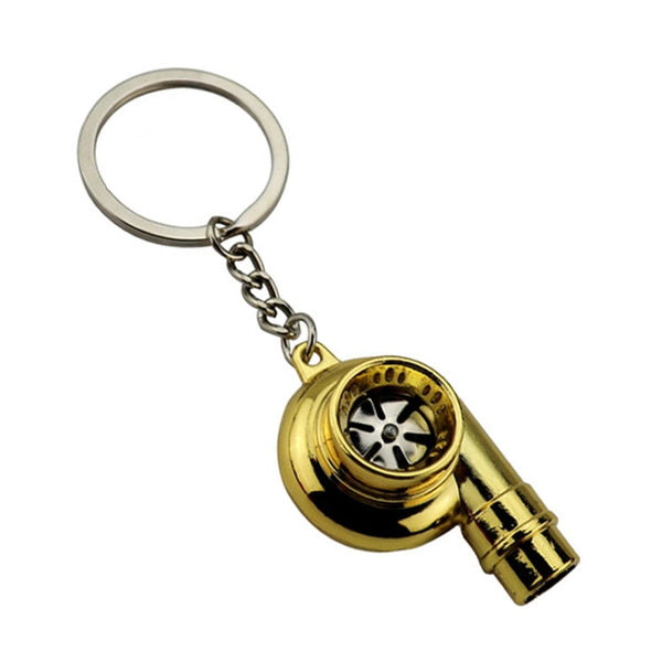 Car Tuning Accessories Turbo Keychain Decorative Pendant