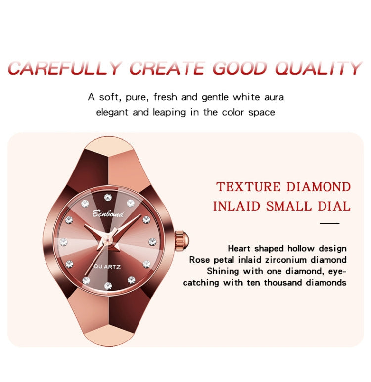 BINBOND N220 30m Waterproof Ladies Bracelet Quartz Watch