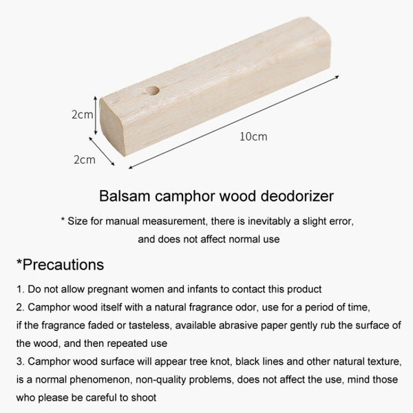 5pcs /Box Camphor Wood Strips Wardrobe Insect Repellent Moth-proof Increase Balsam Camphor Wood
