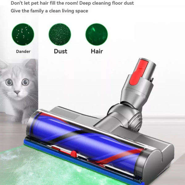 For Dyson V7 V8 V10 V11 V15 High Torque Direct Drive Roller Brush Head With Dust Display Light