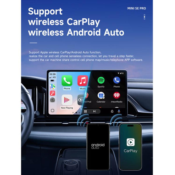Dual-Channel Carlinkit Original Car Wired To Wireless Android Carplay Adapter