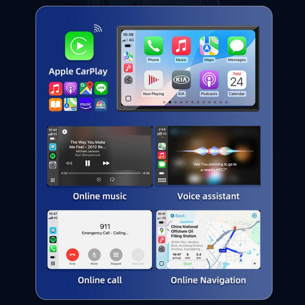 Dual-Channel Carlinkit Original Car Wired To Wireless Android Carplay Adapter