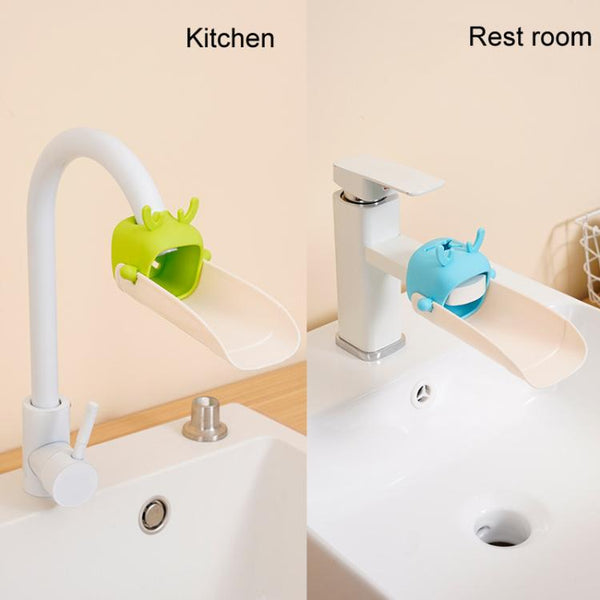 Cartoon Little Deer Kids Faucet Extender Household Splashproof Faucet Diverter Tool