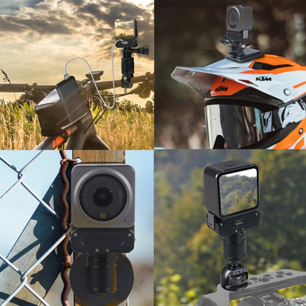 For DJI Osmo Action 2 Camera Magnetic Charging Base with 1/4 Inch & Arri Hole