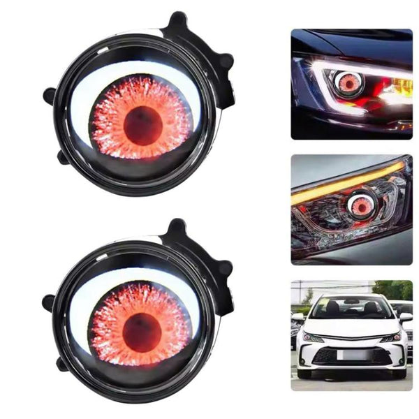 3-Inch Car Motorcycle LED Demon Eye Light Modification