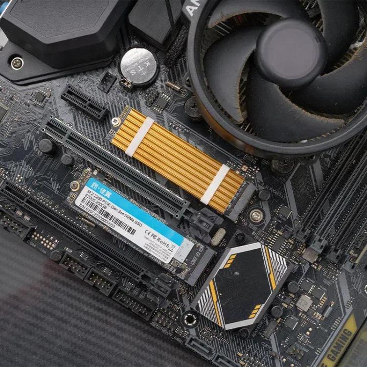 FinalCool M.2 2280 NVMe SSD Heat Sink Solid State Drive Radiator, XN80 M.2 2280 Gold, XN80 M.2 2280 Black