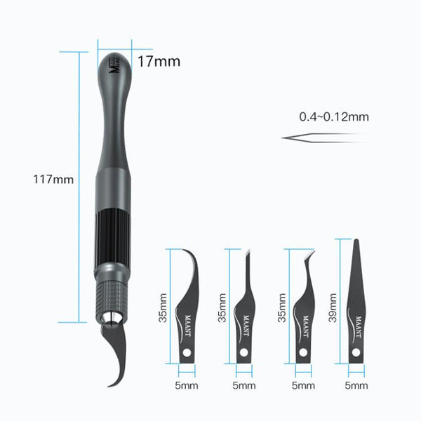 4 In 1 Blade Pry IC / CPU Hard Disk Blade Cell Phone Motherboard Repair Scraping Gum Degumming Tools
