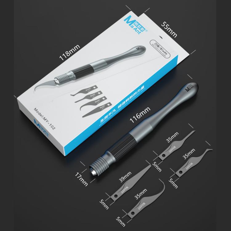 4 In 1 Blade Pry IC / CPU Hard Disk Blade Cell Phone Motherboard Repair Scraping Gum Degumming Tools